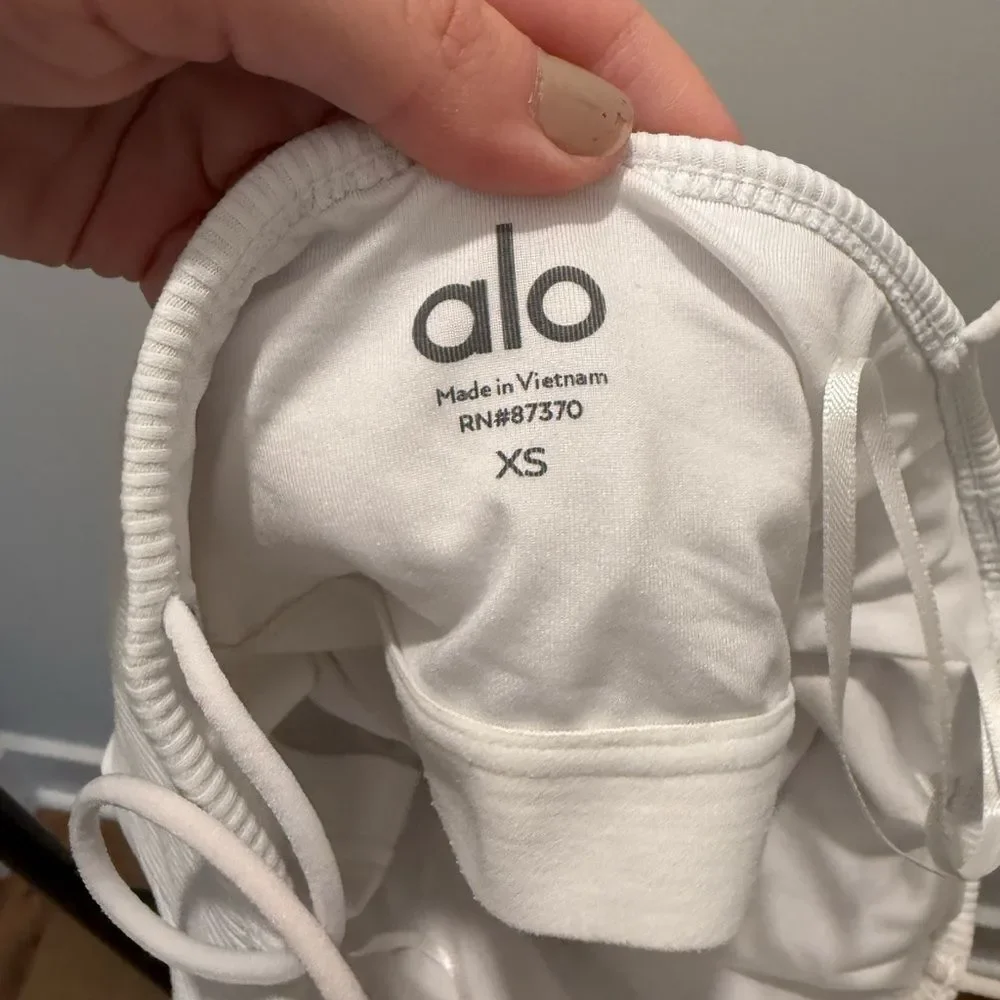 Alo Yoga Goddess Ribbed Bandeau Top